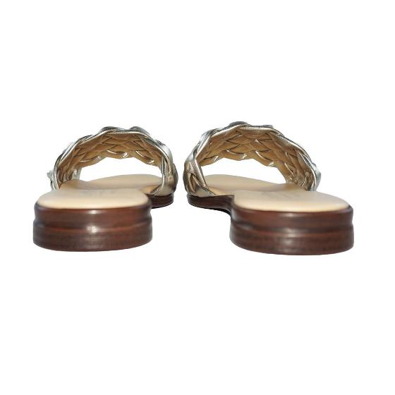 Orabella Braided Slides, Gold