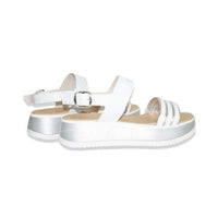 Anetta  Platform Sandals, White Silver