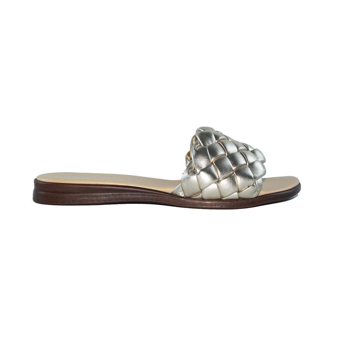 Orabella Braided Slides, Gold