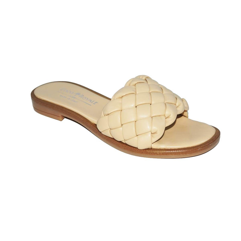 Orabella Braided Slides, Beige