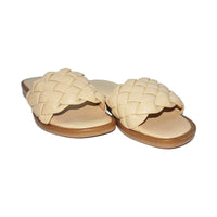 Orabella Braided Slides, Beige