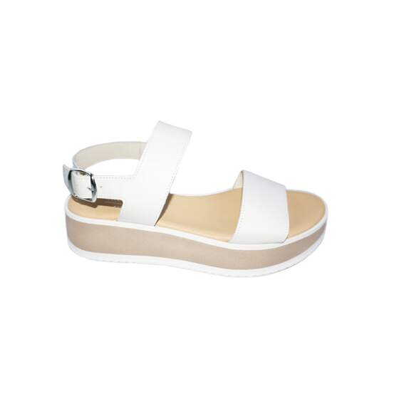 Bianca Platform Sandals, Celestial White