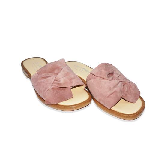 Camilla Suede Rose Slides